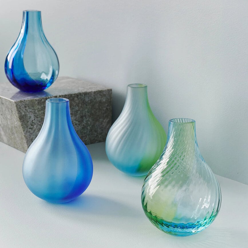 Vase Iris, rose-ambre mat
