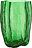 Vaso Crackle 37 cm tonalità verde in cristallo