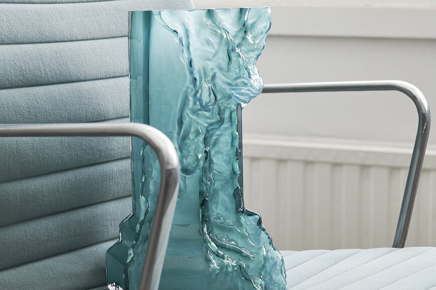 Vaso Rocky Baroque 35 cm, color ciliegia