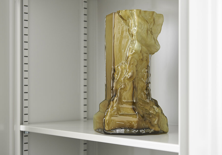 Vaso Rocky Baroque 35 cm, color ciliegia