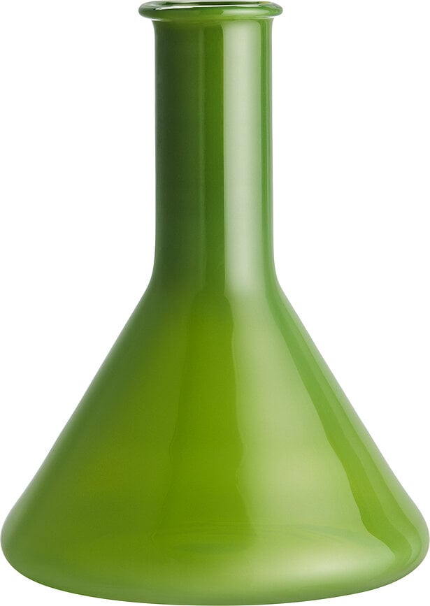 Váza Lab 18,5 cm, zöld