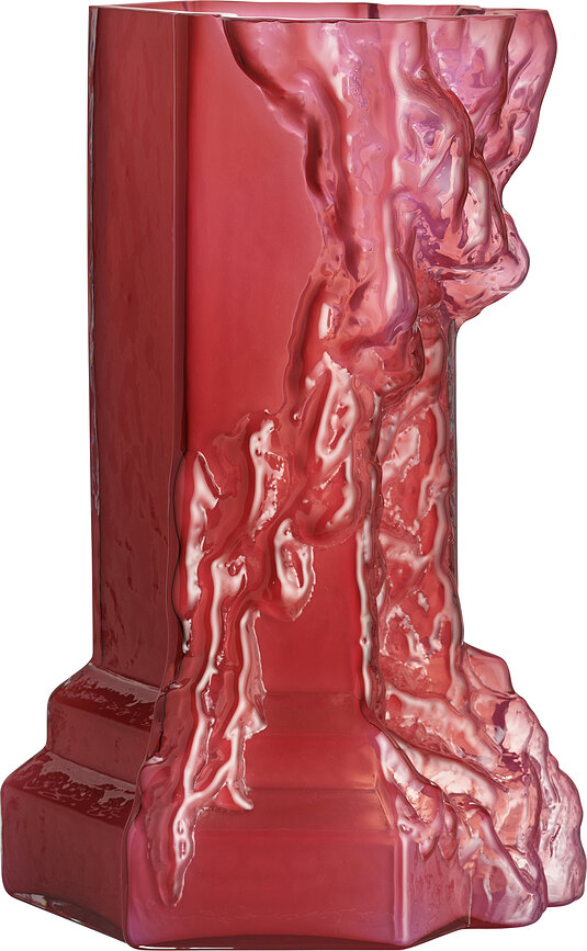 Ваза Rocky Baroque 35 см, червона