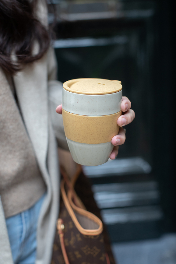 Aroma To Go 2.0 Organic Nature Termo Skodelica, 400 ml, svetlo modra