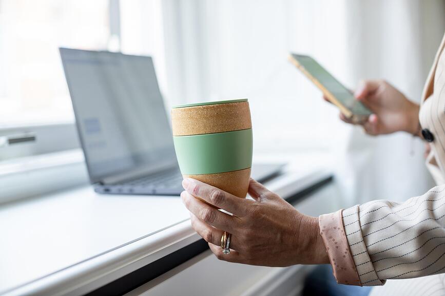 Aroma To Go 2.0 Organic Nature Κούπα Θερμός, πράσινη