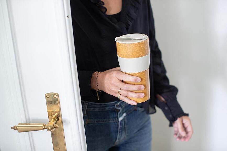 Aroma To Go Organic Nature XL Termo Šalica pješčana