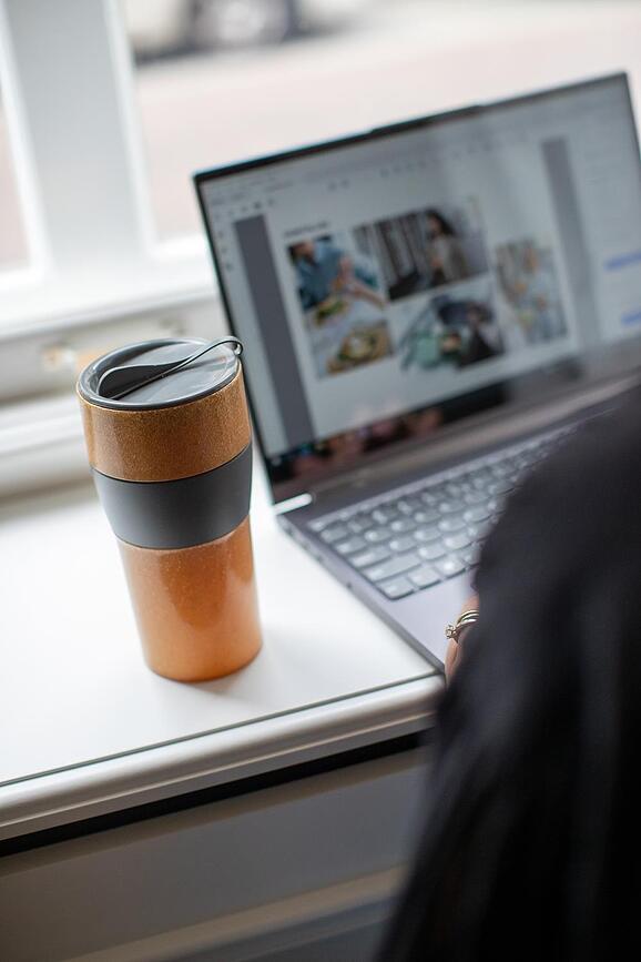 Aroma To Go Organic Nature Θερμός Κούπα XL, αμμώδης