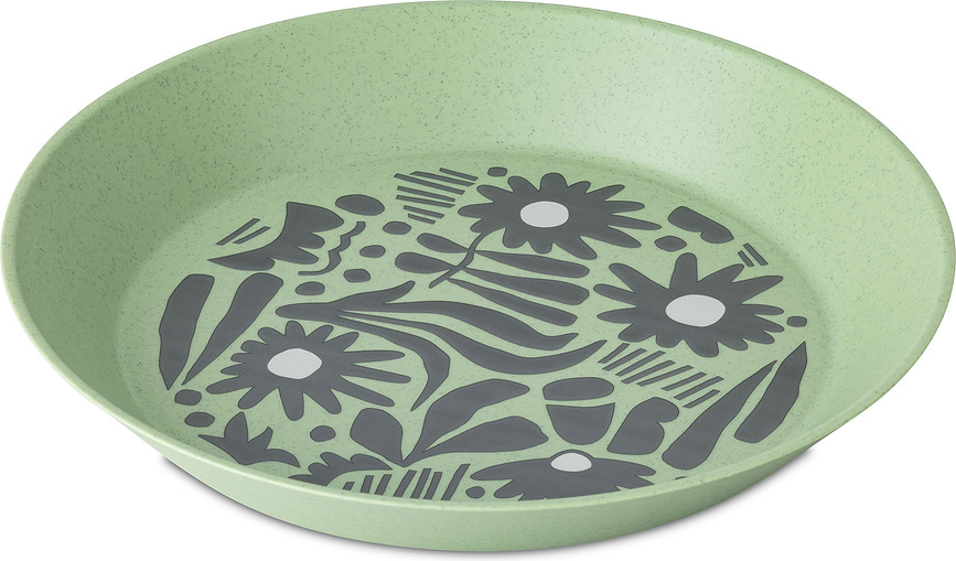 Assiette Blomster Plate Bloom 24 cm, verte
