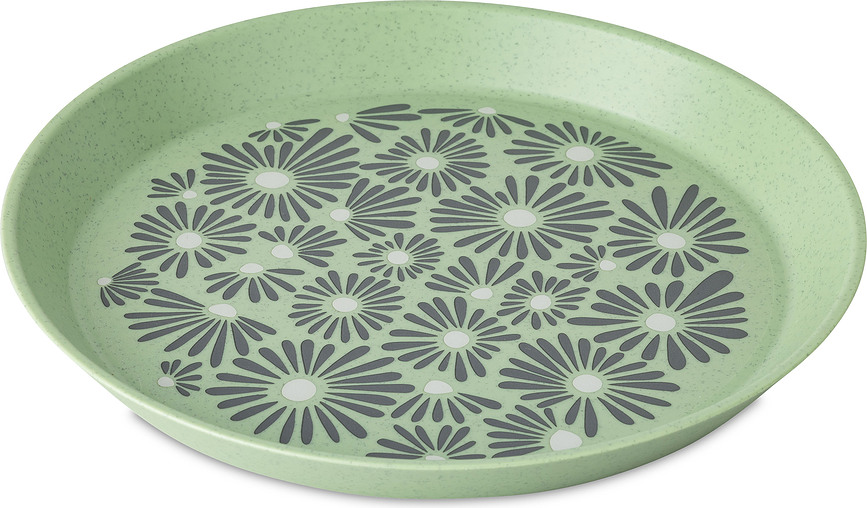 Assiette Blomster Plate Daisy 20,5 cm, verte