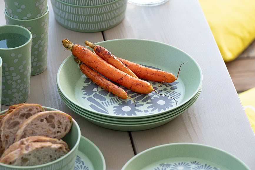 Assiette Blomster Plate Daisy 20,5 cm, bleue