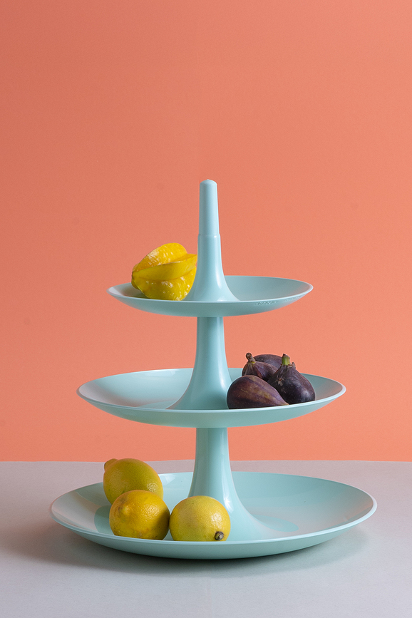 Babell Présentoir à Étages, grand modèle, bleu