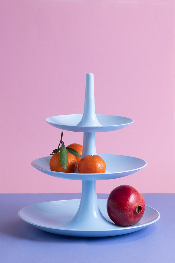 Babell Présentoir à Étages, grand modèle, bleu