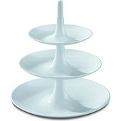Babell Three-tier serving dish white