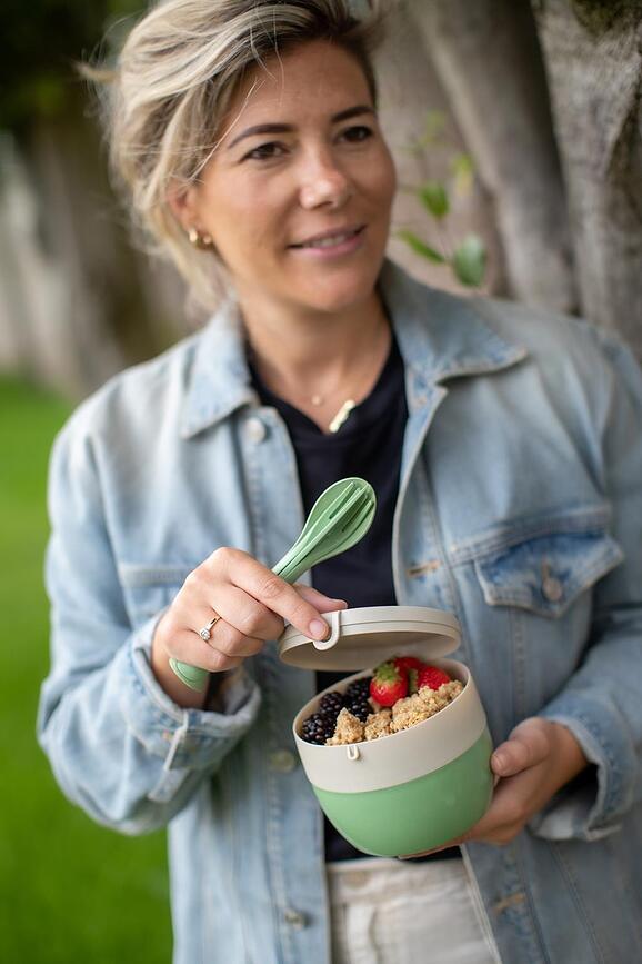 Bentobox Organic Nature Δοχείο Φαγητού, M, πράσινο