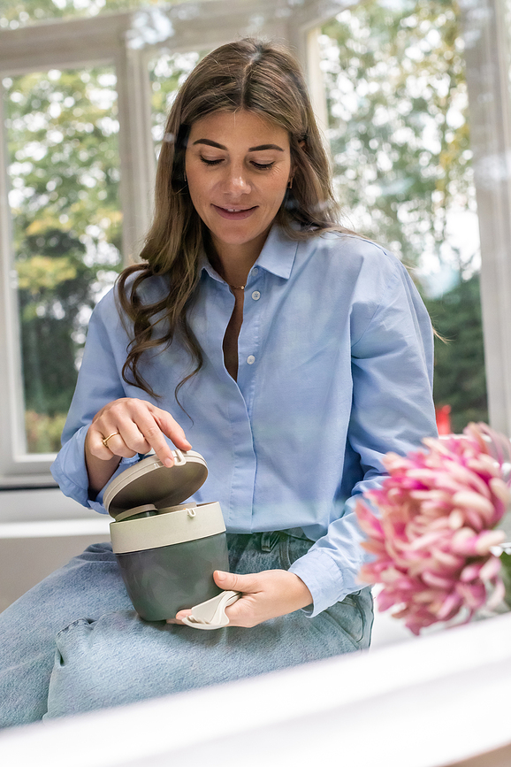 Bentobox Organic Nature Δοχείο Φαγητού, μεγάλο, πράσινο