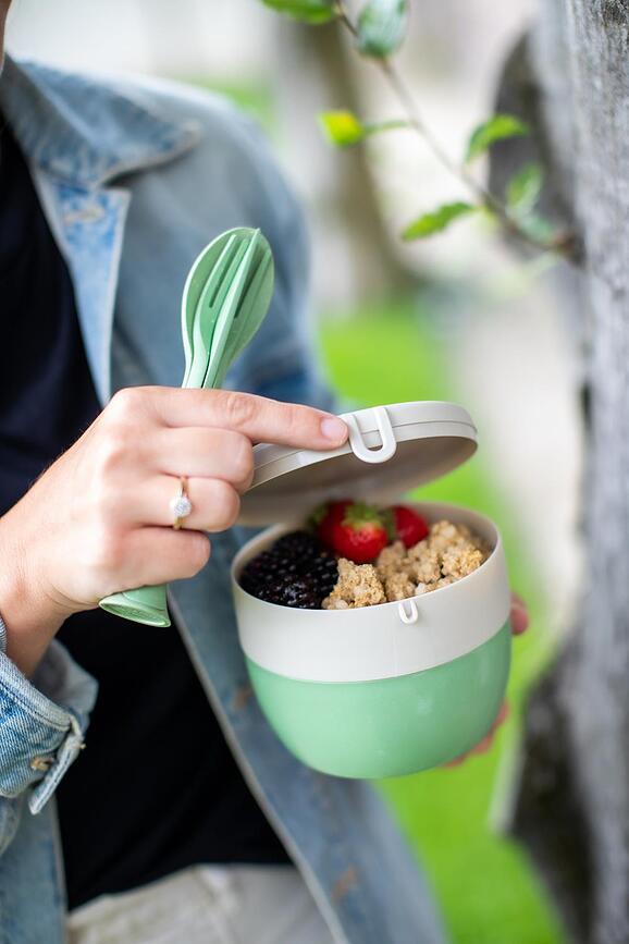 Bentobox Organic Nature Škatla za malico, M, zelena