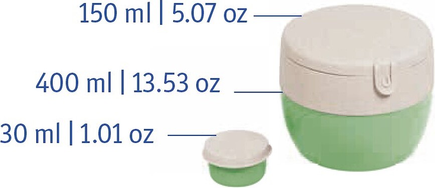 Bentobox Organic Nature Škatla za malico, M, zelena