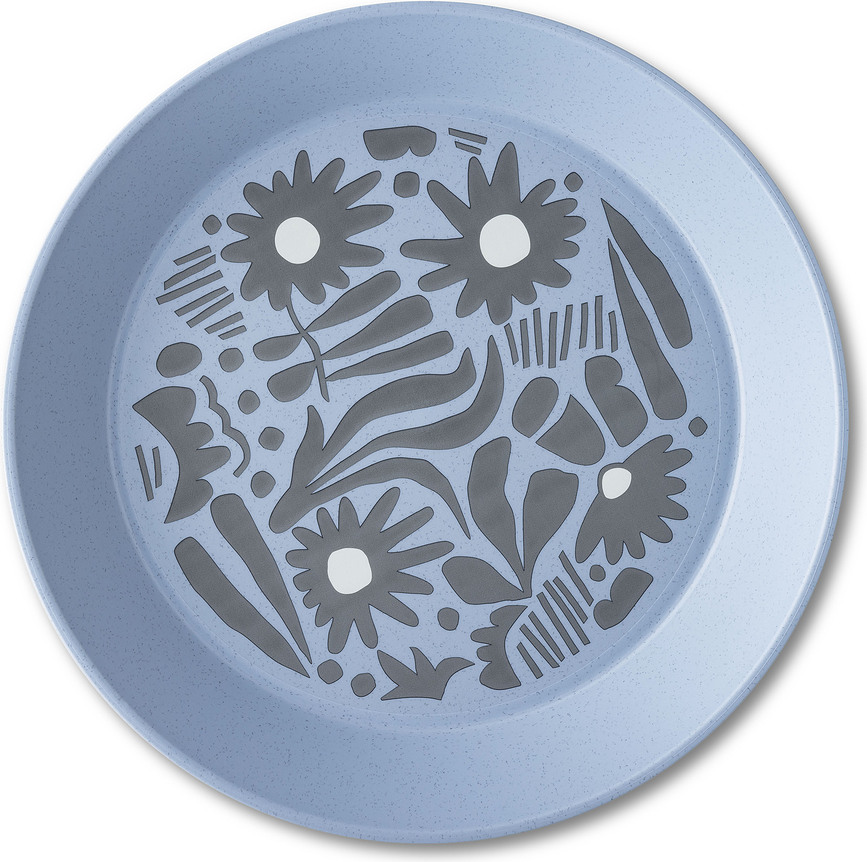 Blomster Plate Bloom tallrik 24 cm, blå