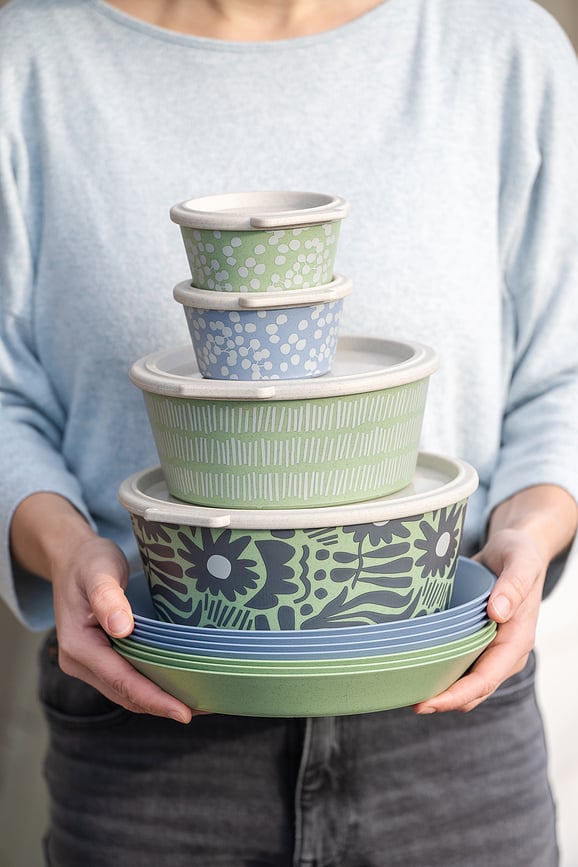 Boîte à lunch Blomster Box Bloom 2,2 l, bleue