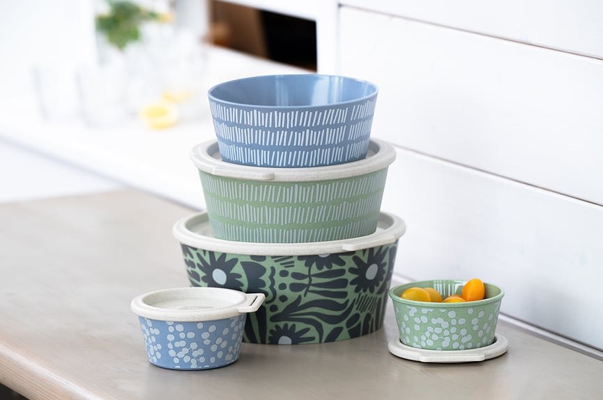 Boîte à lunch Blomster Box Bloom 2,2 l, bleue