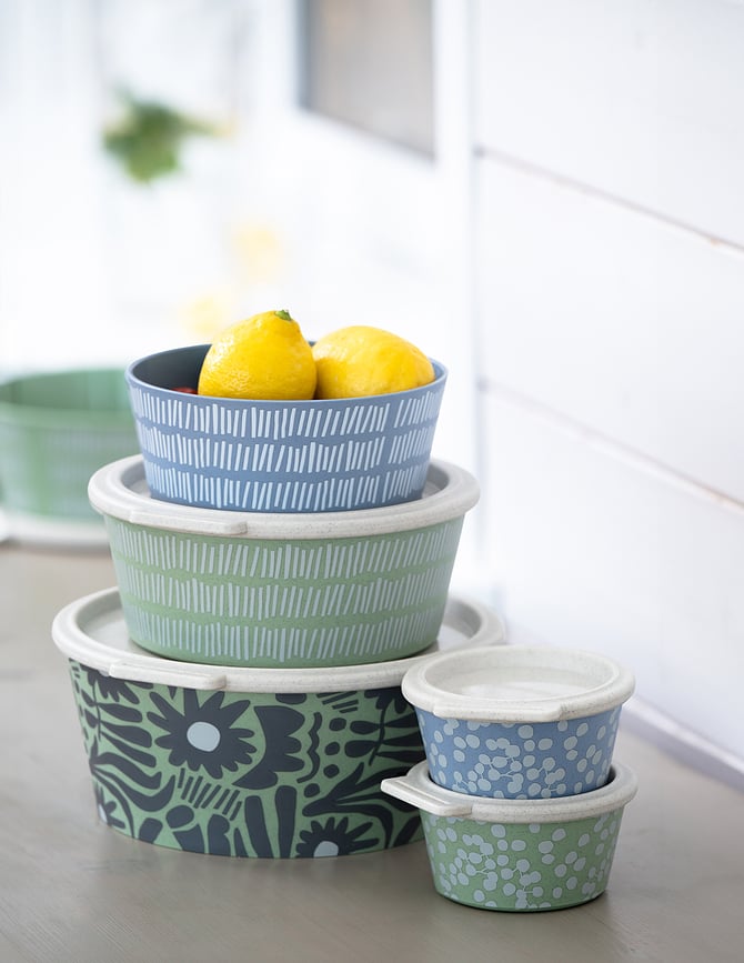 Boîte à lunch Blomster Box Bloom 2,2 l, bleue