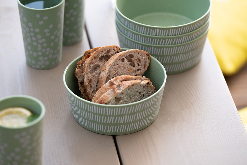 Bol Blomster Bowl 0,9 l, bleu