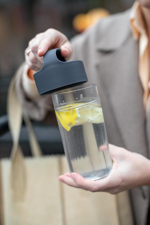 Botella de agua Buddy Organic Nature 500 ml, gris