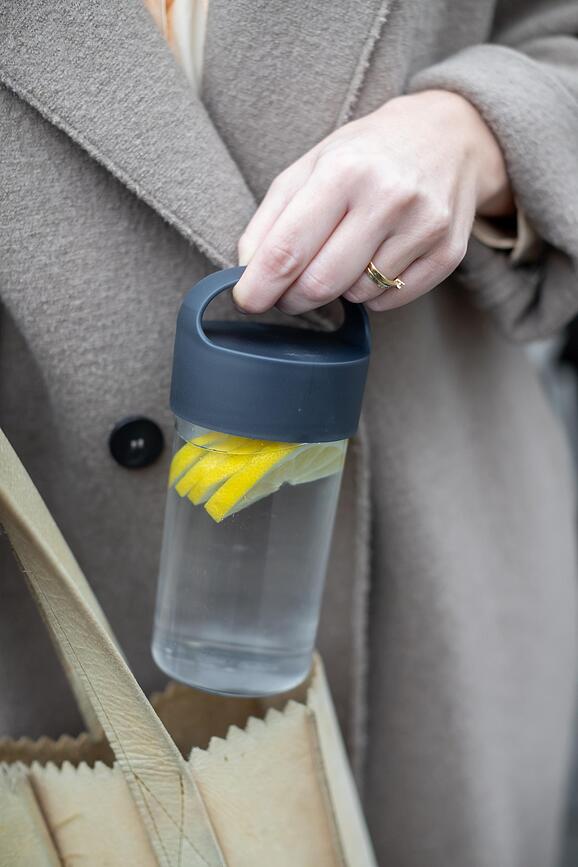 Bouteille d'eau Buddy Organic Nature 500 ml, grise