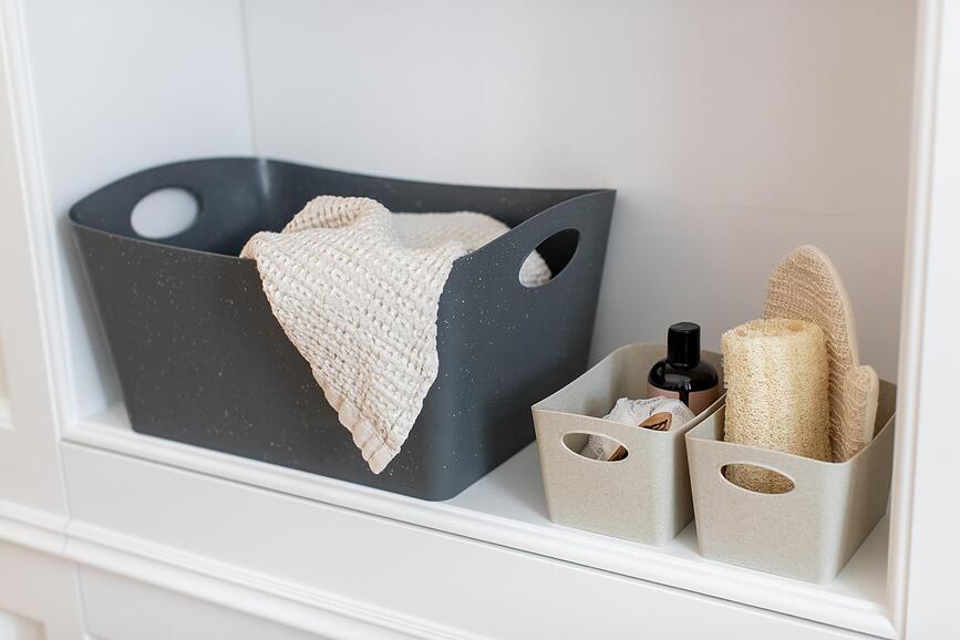 Boxxx Boîte de Rangement recyclée, taille S, blanche