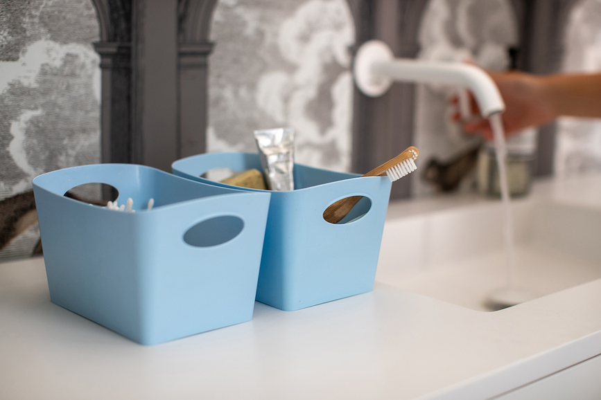 Boxxx Boîte de Rangement recyclée, taille S, blanche