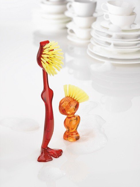 Brosse à légumes Tweetie bleu marine