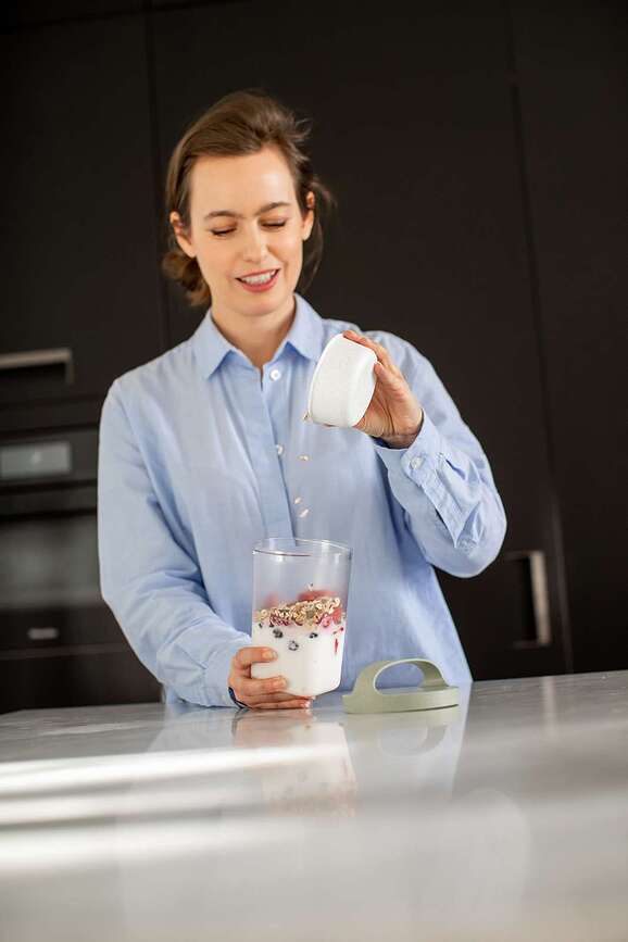 Buddy Organic Posuda za ručak 700 ml ružičasta