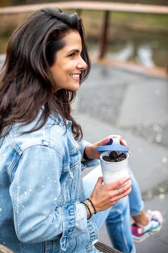 Buddy Organic Posoda za malico, 700 ml, roza