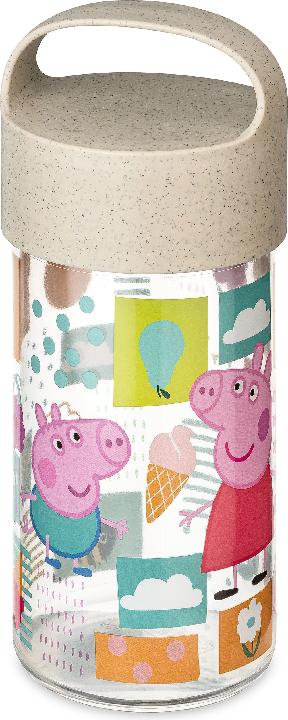 Buddy Wasserflasche 500 ml Peppa Pig sandfarbig