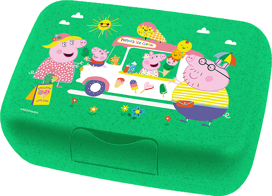 Candy Boîte Repas pour Enfant, motif Peppa Pig, verte