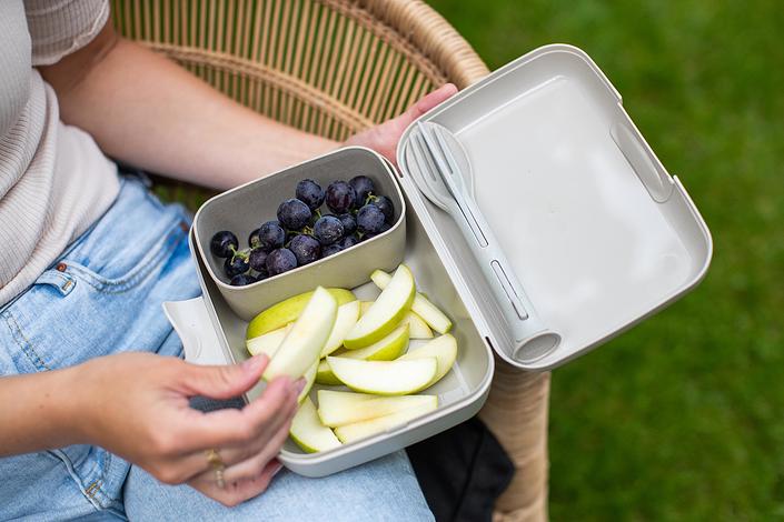 Candy Ready Organic Nature Pojemniki na lunch ze sztućcami 3 el.