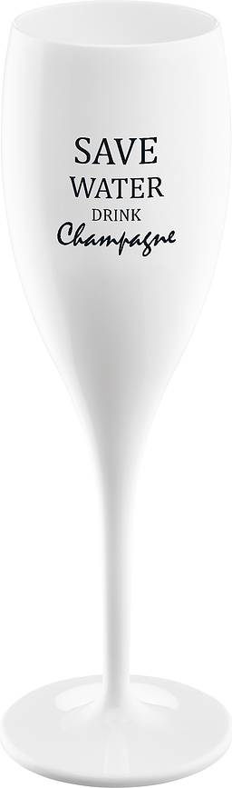 Cheers Čaša za šampanjac s natpisom Save Water Drink Champagne