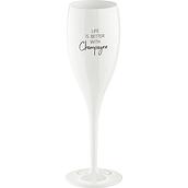 Cheers Champagne cup with inscription life is better with champage