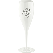 Cheers Champagnerglas mit Schriftzug La Vie Est Nulle Sans Bulle