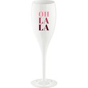 Cheers Champagnerglas mit Schriftzug Oh La La