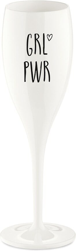 Cheers Flûte à Champagne avec inscription "Grl Pwr"