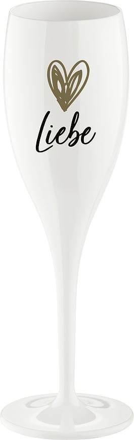Cheers Flûte à Champagne avec inscription 'Liebe'
