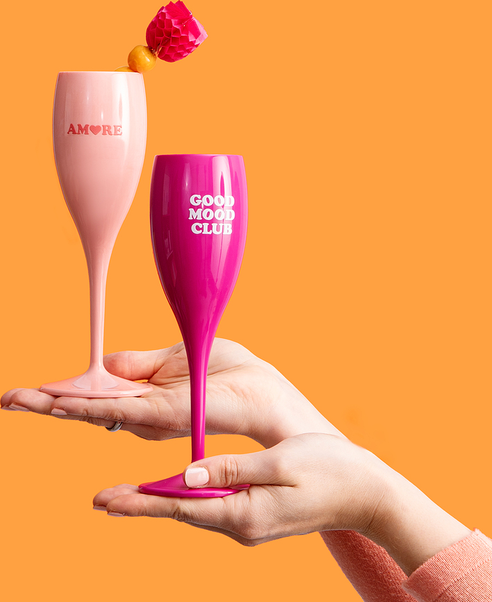 Cheers Flûte à Champagne avec inscription "La Vie Est Nulle Sans Bulle"