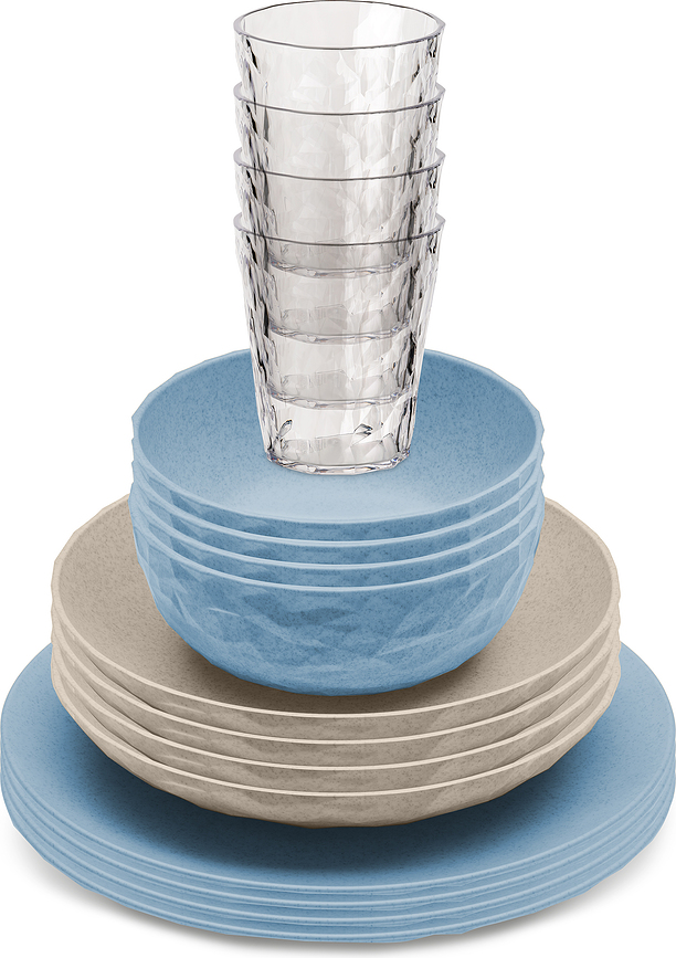 Club Goteborg Σετ Φαγητού, άμμου και μπλε, Σετ 16 τεμαχίων