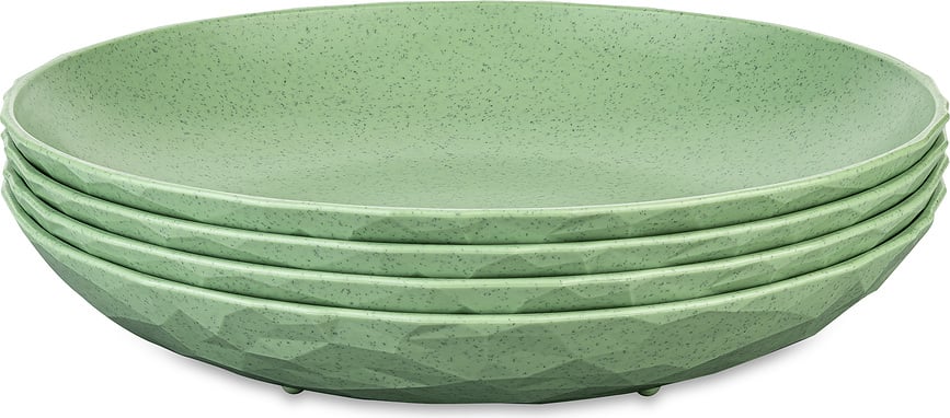 Club Nature Duboki Tanjuri 22 cm zeleni 4 kom.