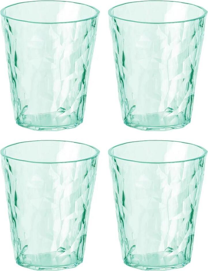 Club No. 1 Tassen 250 ml, transparent jade, 4 St.