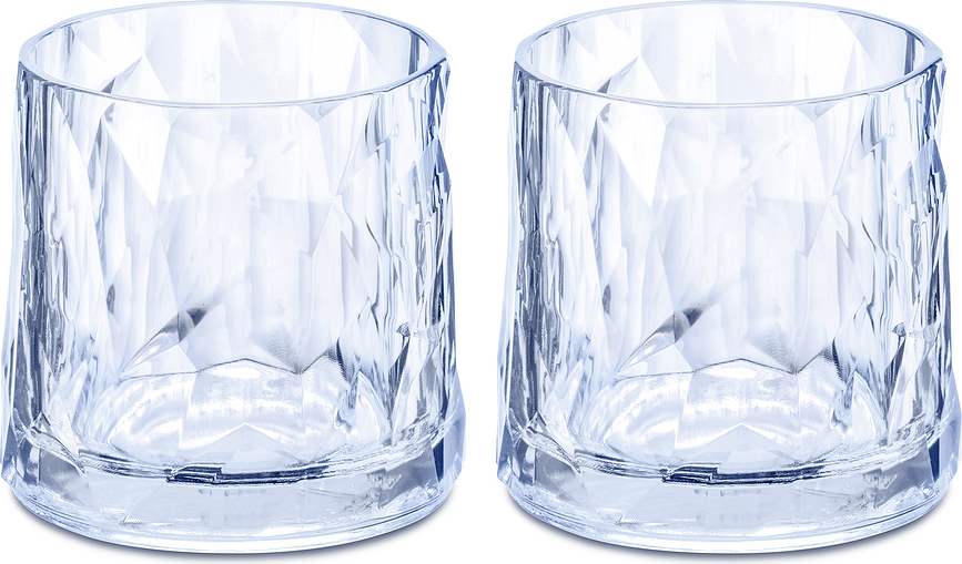 Club No. 2 glas, lyseblå, 2 stk.