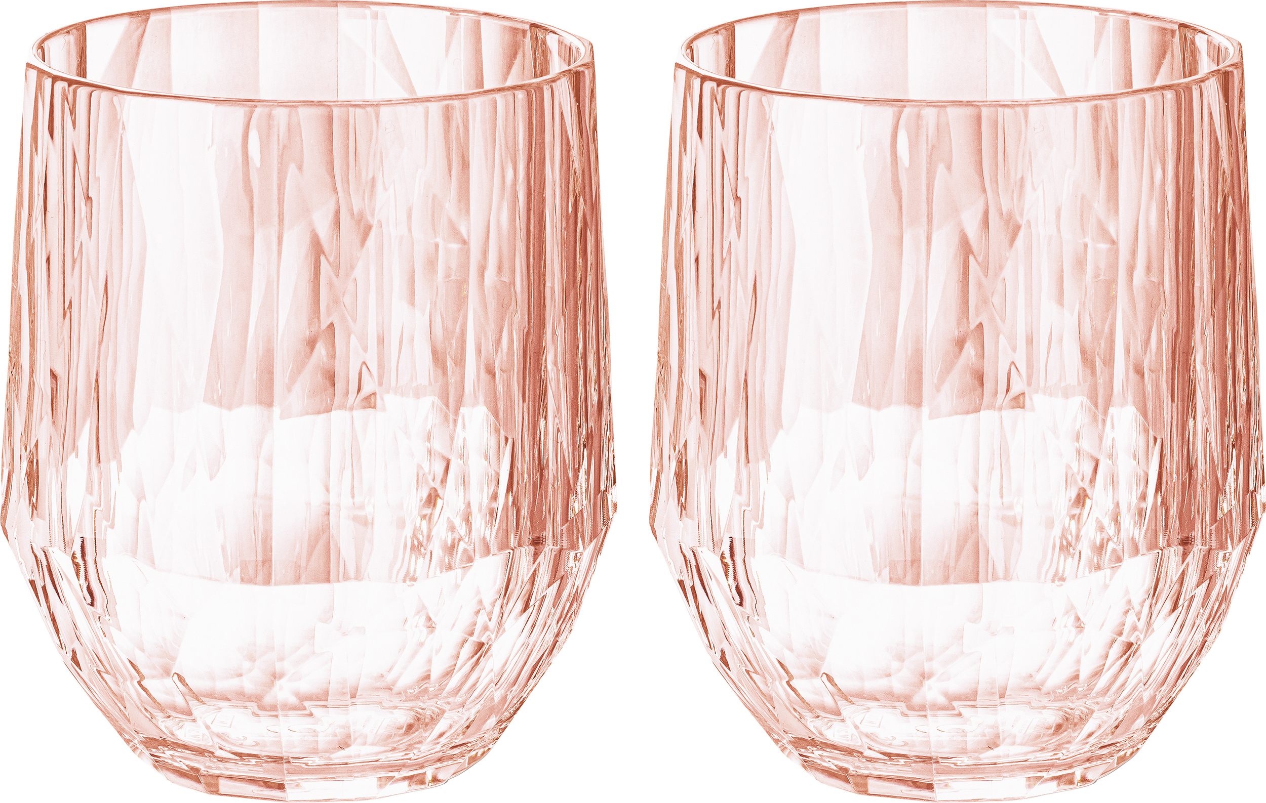 Club No. 23 Tassen 200 ml, transparent rosa, 2 St.