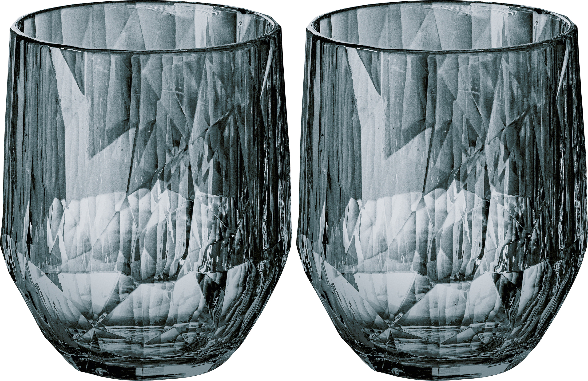 Club No. 24 Tassen 300 ml, transparent grau, 2 St.