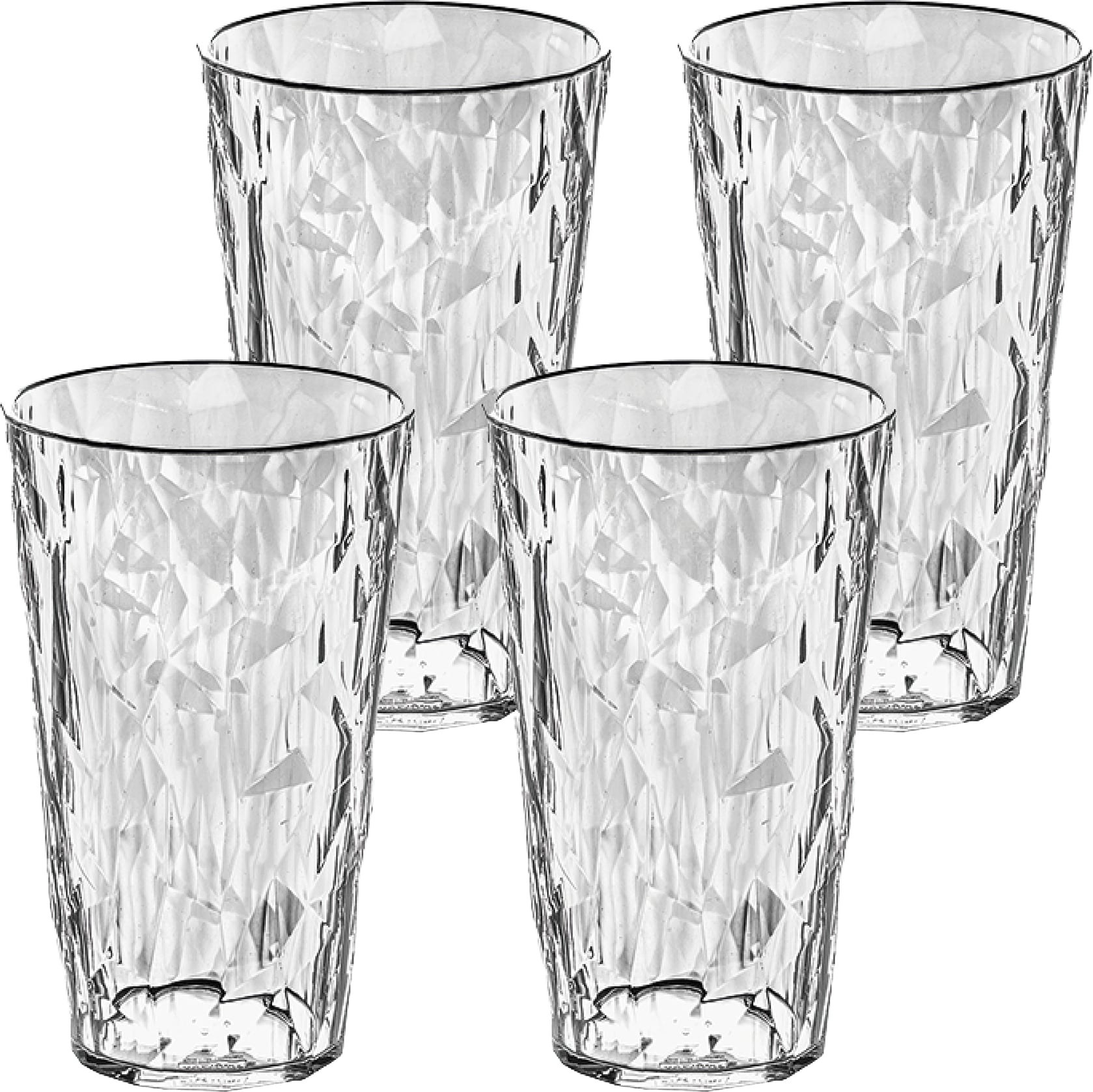 Club No. 30 Kunststoffgläser Tritan 400 ml, transparent, 4 St.