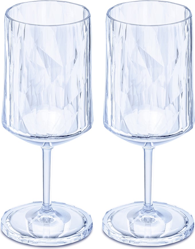 Club No. 4 Superglas Kozarci za vino, svetlo modri, 2 kosa